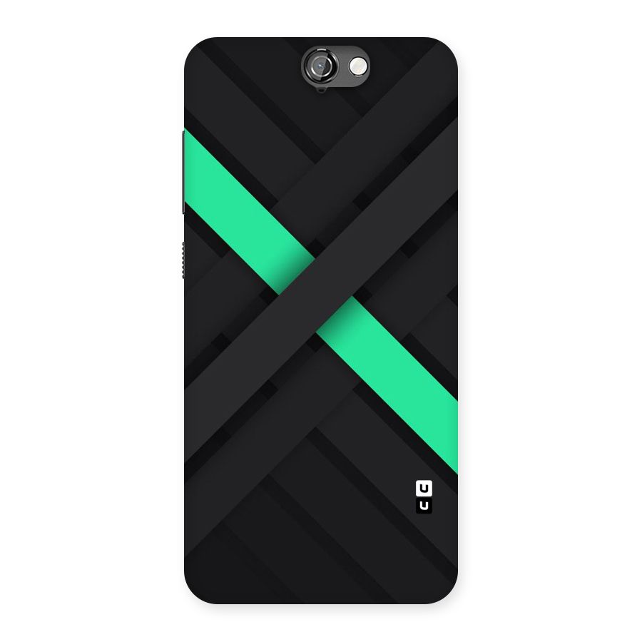 Green Stripe Diagonal Back Case for HTC One A9