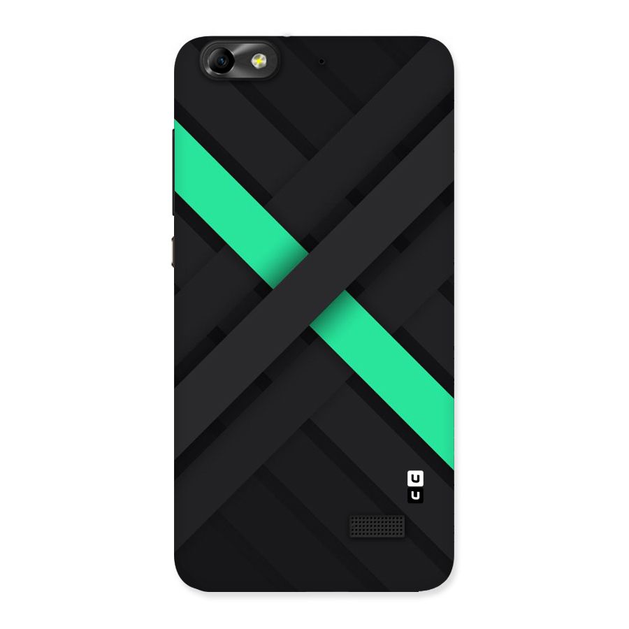 Green Stripe Diagonal Back Case for Honor 4C