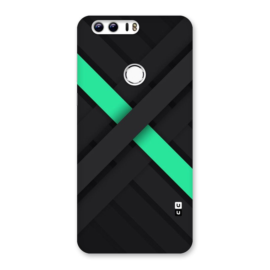 Green Stripe Diagonal Back Case for Honor 8