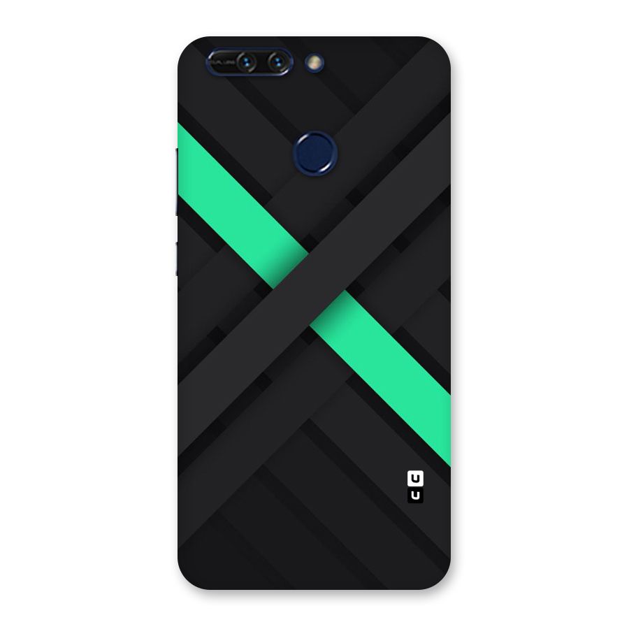 Green Stripe Diagonal Back Case for Honor 8 Pro