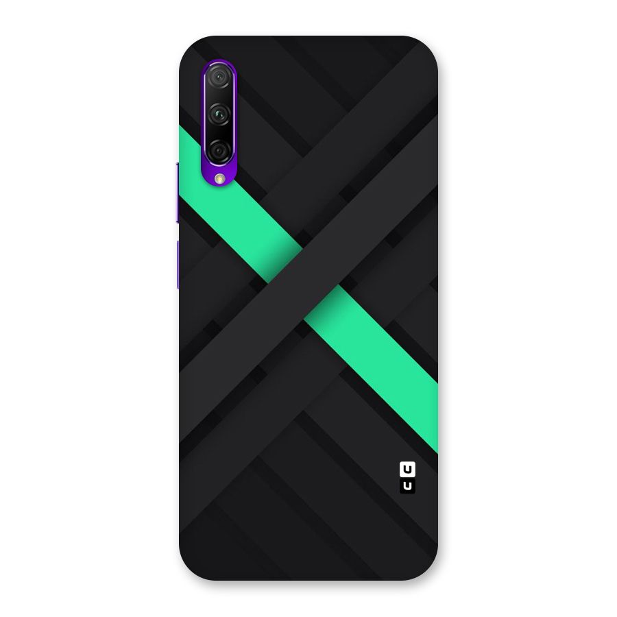 Green Stripe Diagonal Back Case for Honor 9X Pro