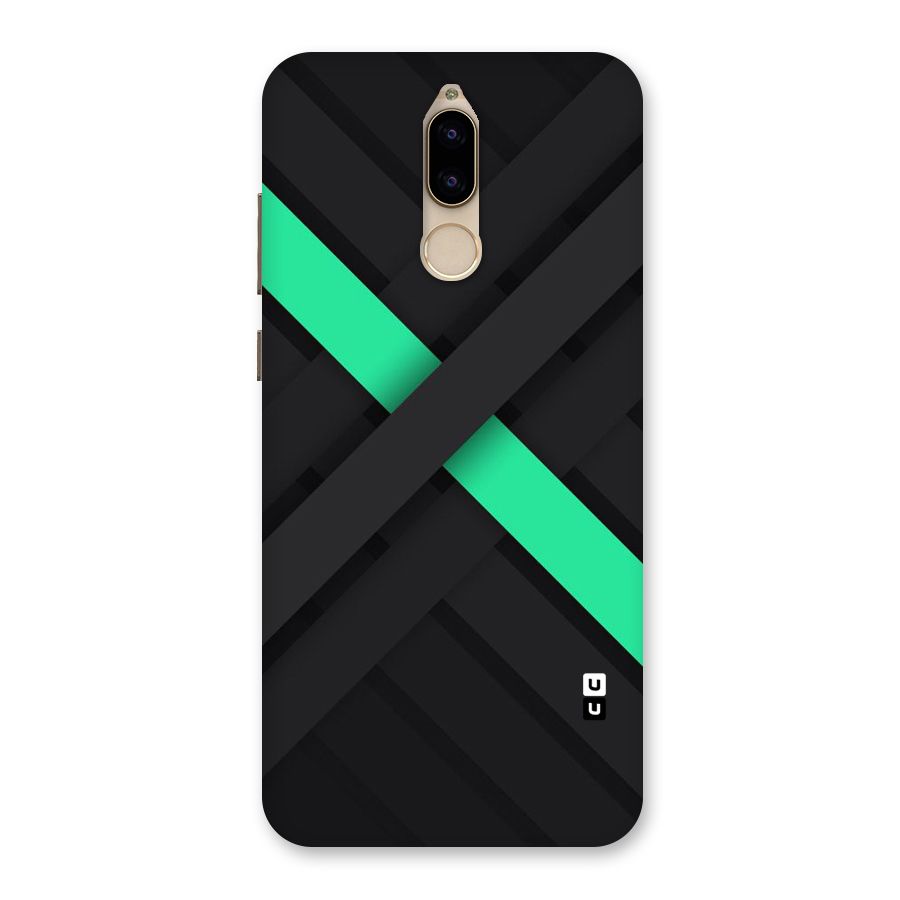 Green Stripe Diagonal Back Case for Honor 9i