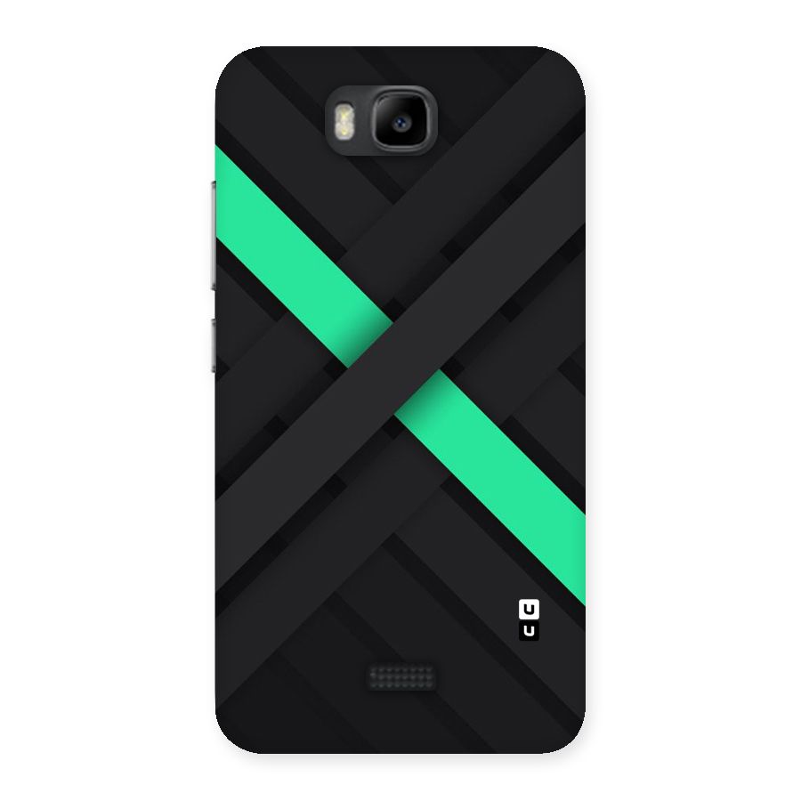 Green Stripe Diagonal Back Case for Honor Bee