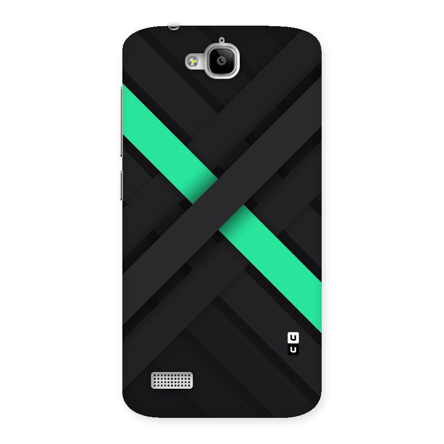 Green Stripe Diagonal Back Case for Honor Holly