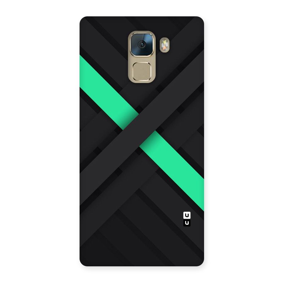 Green Stripe Diagonal Back Case for Huawei Honor 7