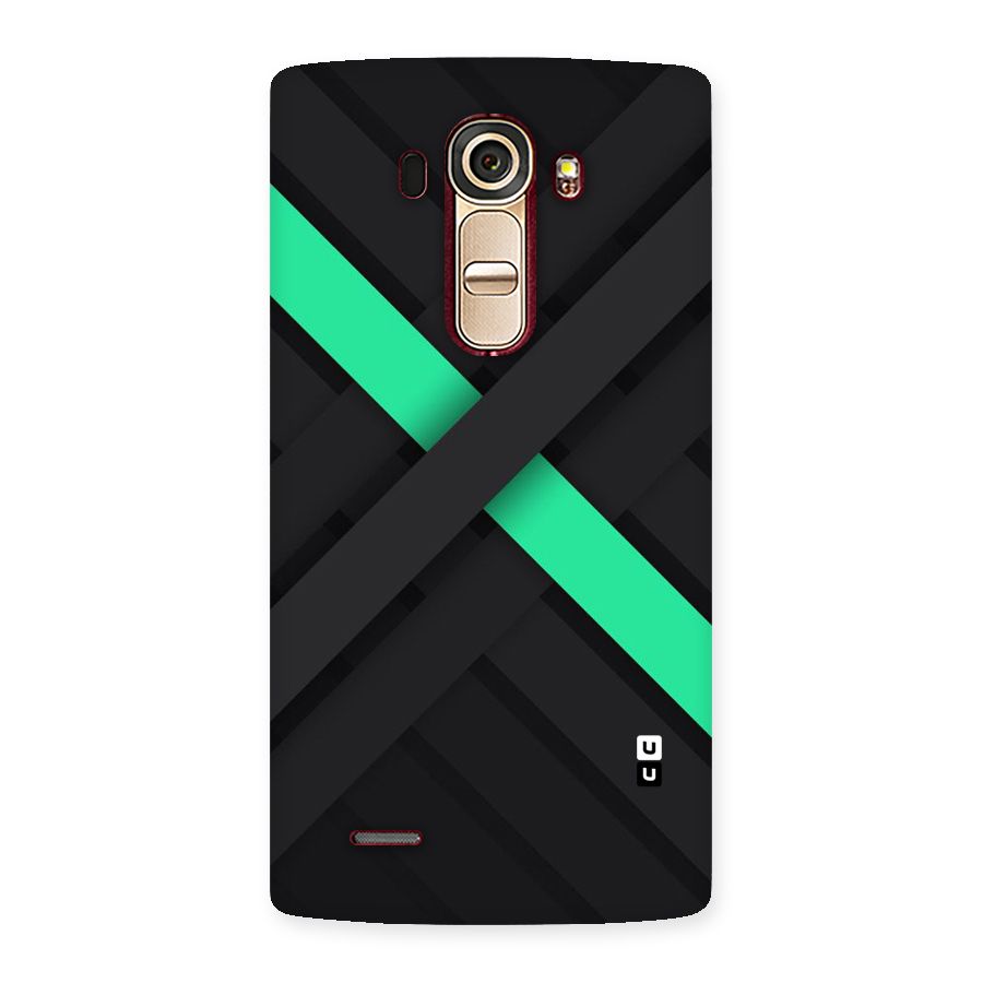 Green Stripe Diagonal Back Case for LG G4