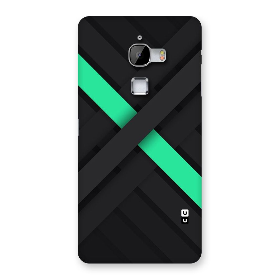 Green Stripe Diagonal Back Case for LeTv Le Max