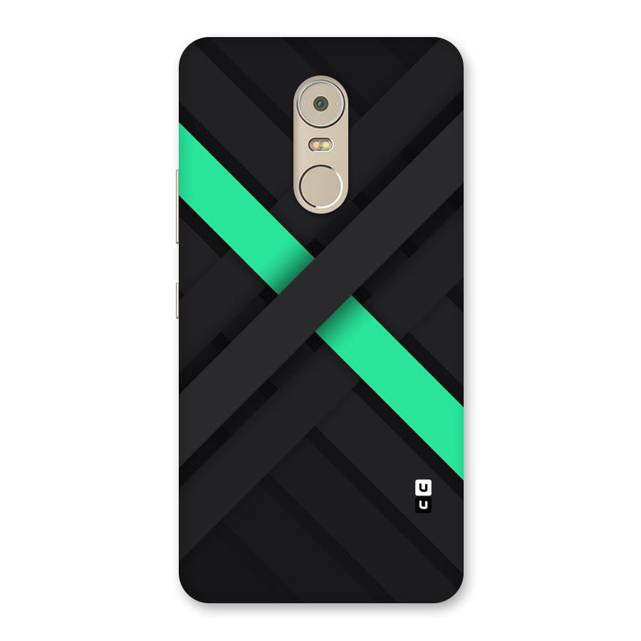 Green Stripe Diagonal Back Case for Lenovo K6 Note