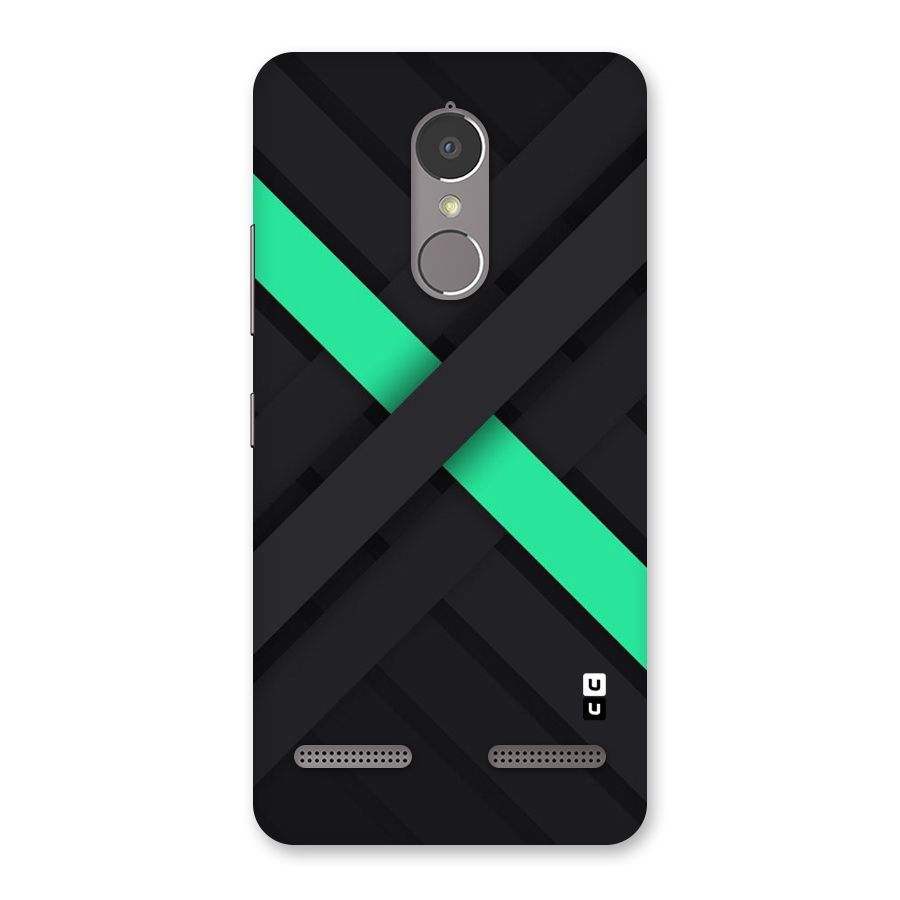 Green Stripe Diagonal Back Case for Lenovo K6 Power