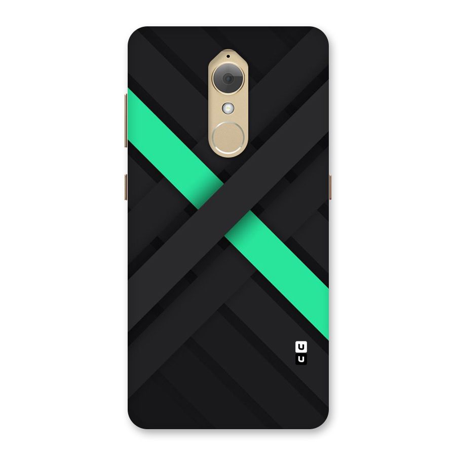 Green Stripe Diagonal Back Case for Lenovo K8