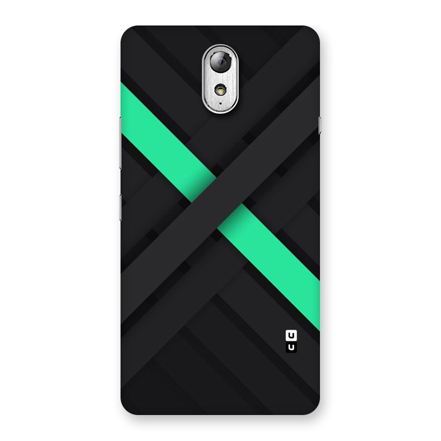 Green Stripe Diagonal Back Case for Lenovo Vibe P1M