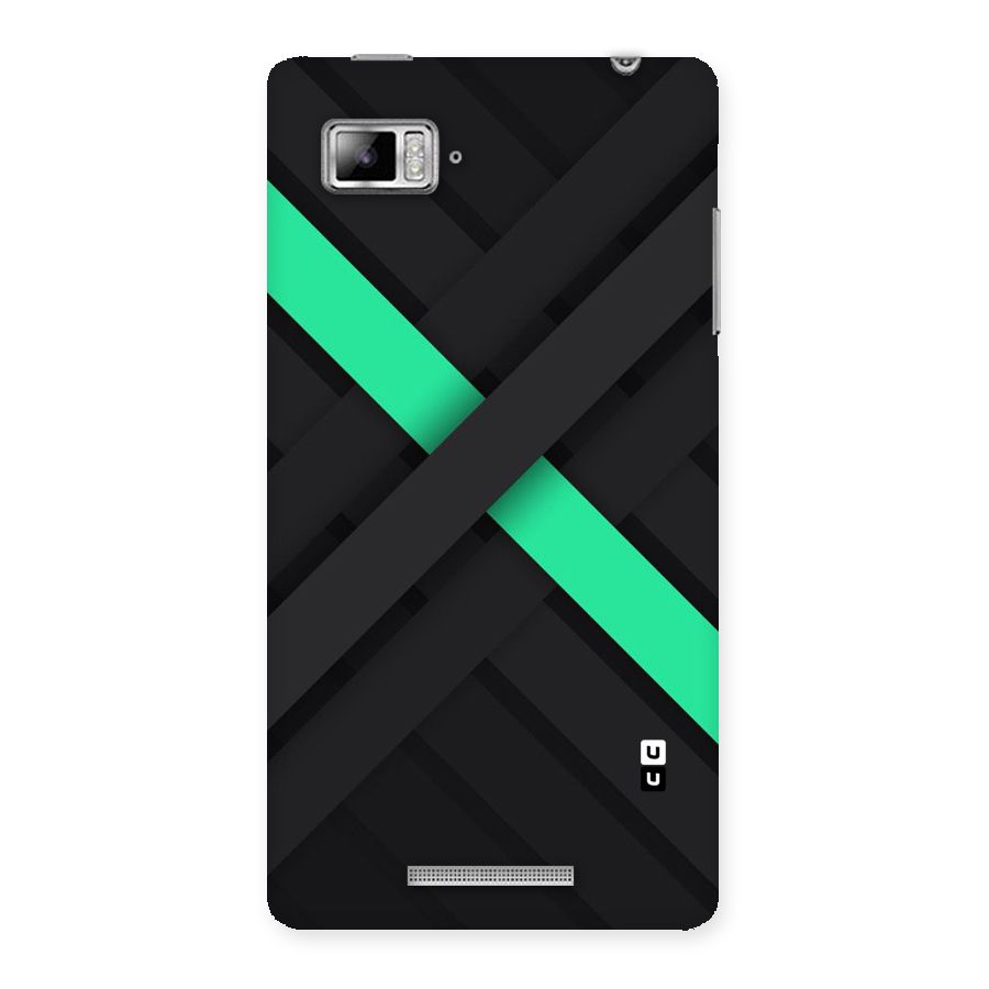 Green Stripe Diagonal Back Case for Lenovo Vibe Z K910