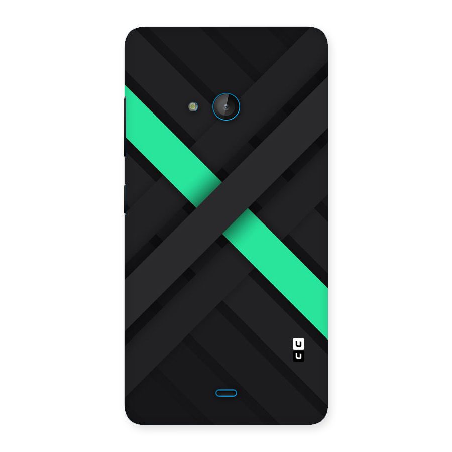 Green Stripe Diagonal Back Case for Lumia 540