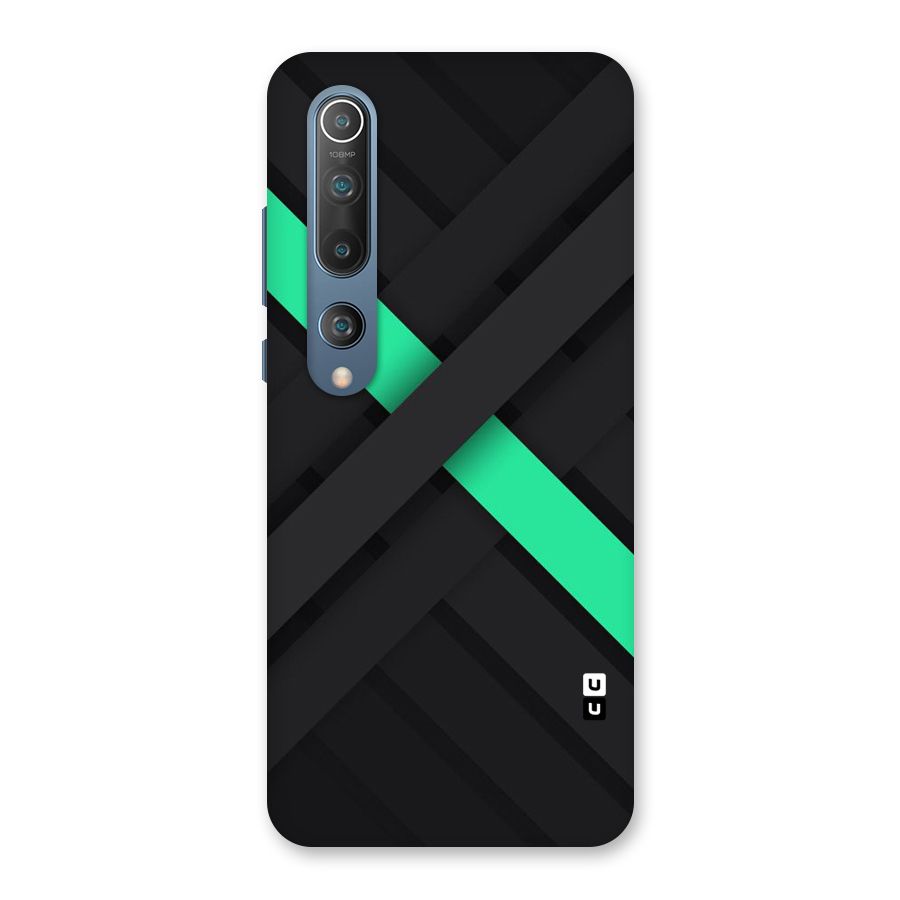 Green Stripe Diagonal Back Case for Mi 10