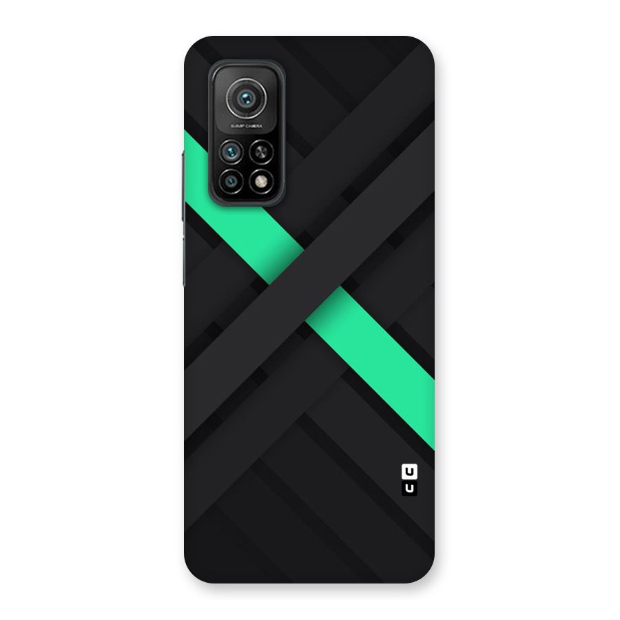 Green Stripe Diagonal Back Case for Mi 10T Pro 5G