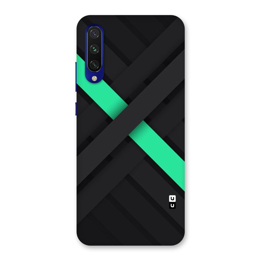 Green Stripe Diagonal Back Case for Mi A3