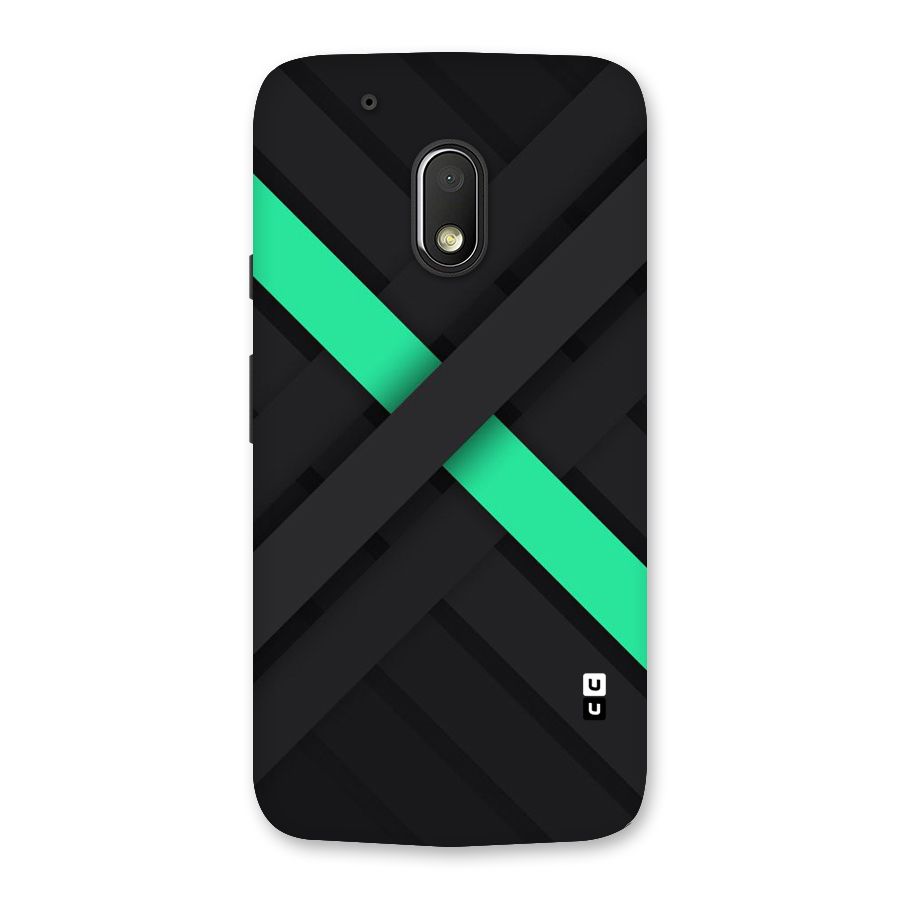 Green Stripe Diagonal Back Case for Moto G4 Play