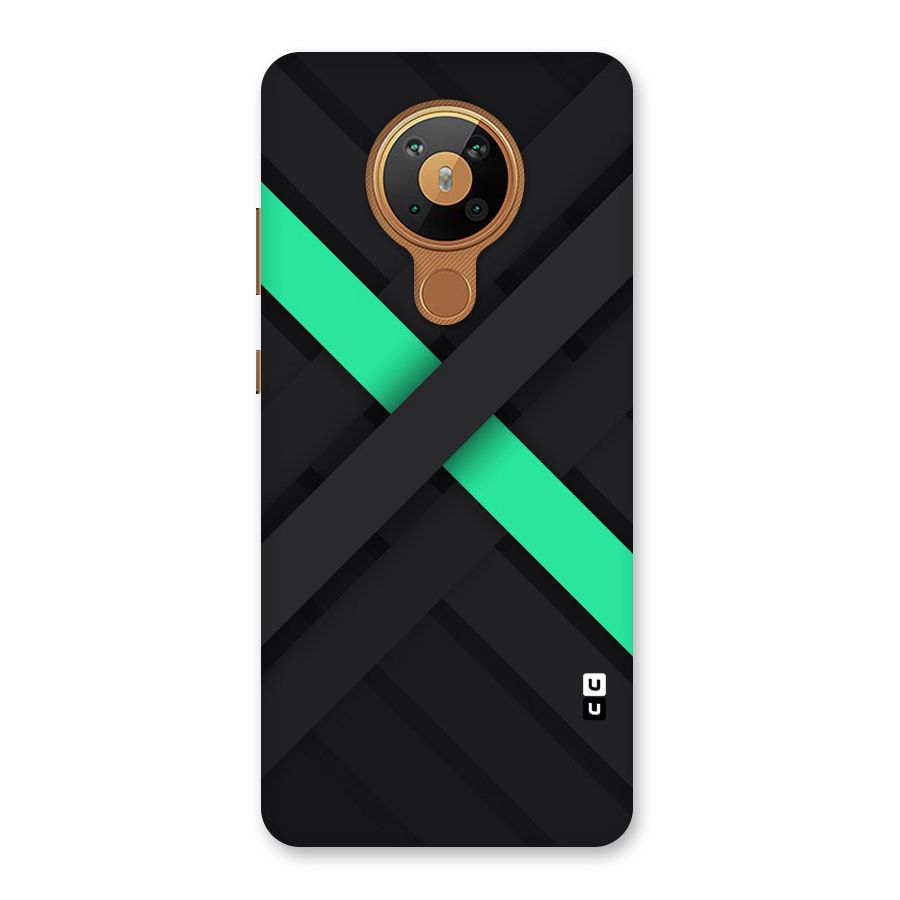 Green Stripe Diagonal Back Case for Nokia 5.3