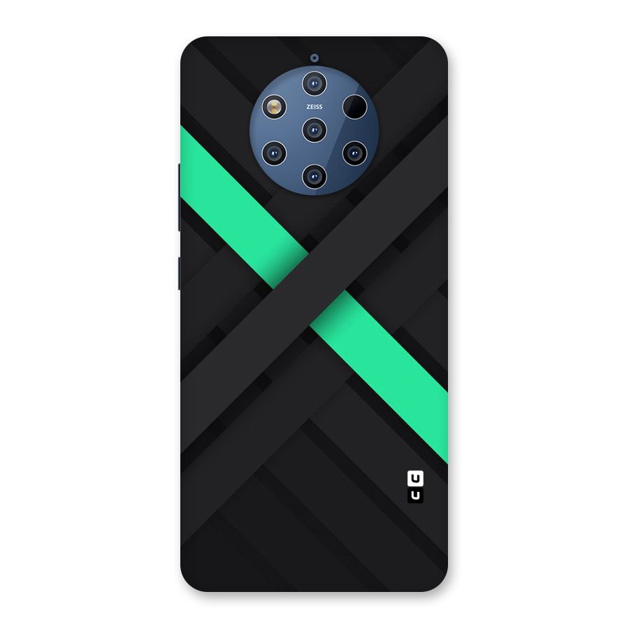 Green Stripe Diagonal Back Case for Nokia 9 PureView