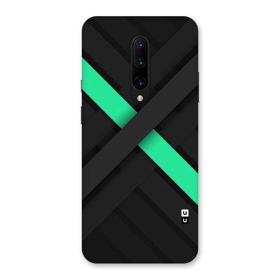 Green Stripe Diagonal Back Case for OnePlus 7 Pro