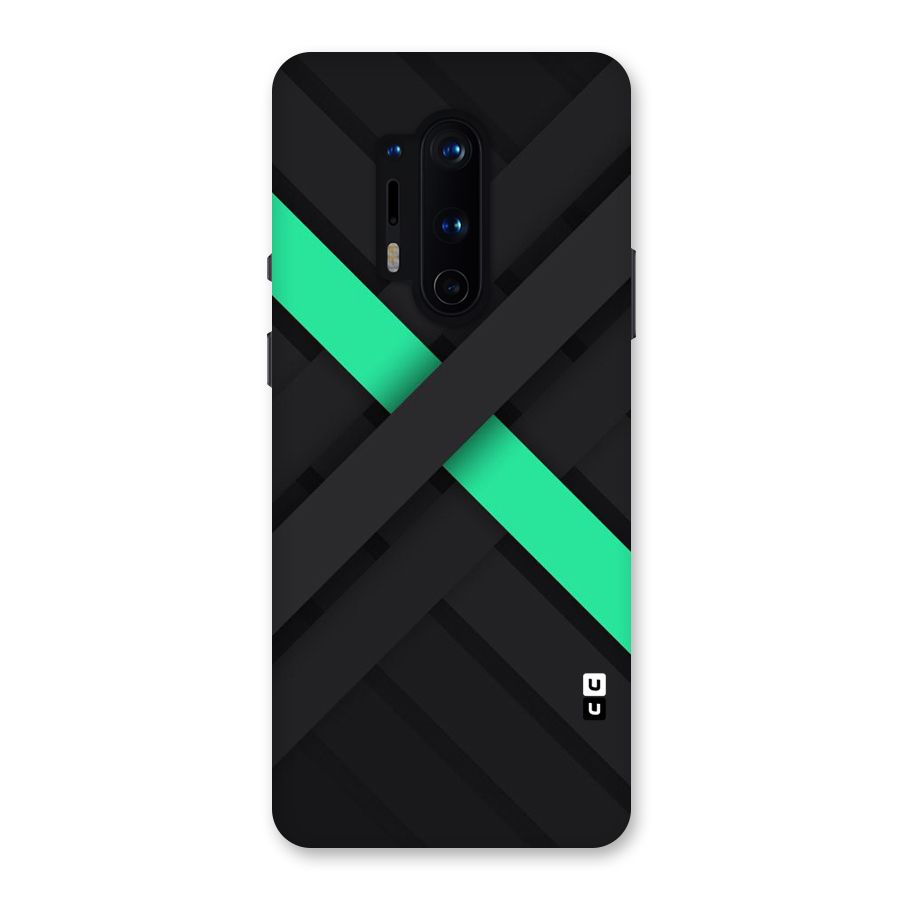 Green Stripe Diagonal Back Case for OnePlus 8 Pro