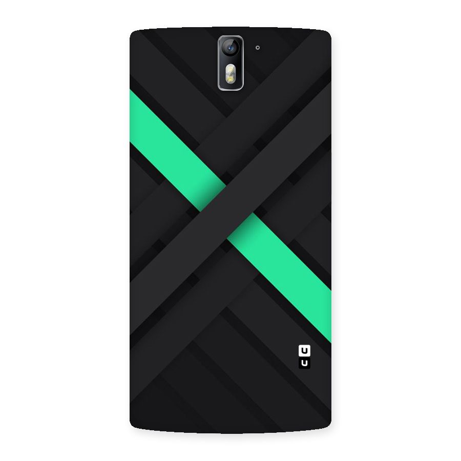 Green Stripe Diagonal Back Case for One Plus One