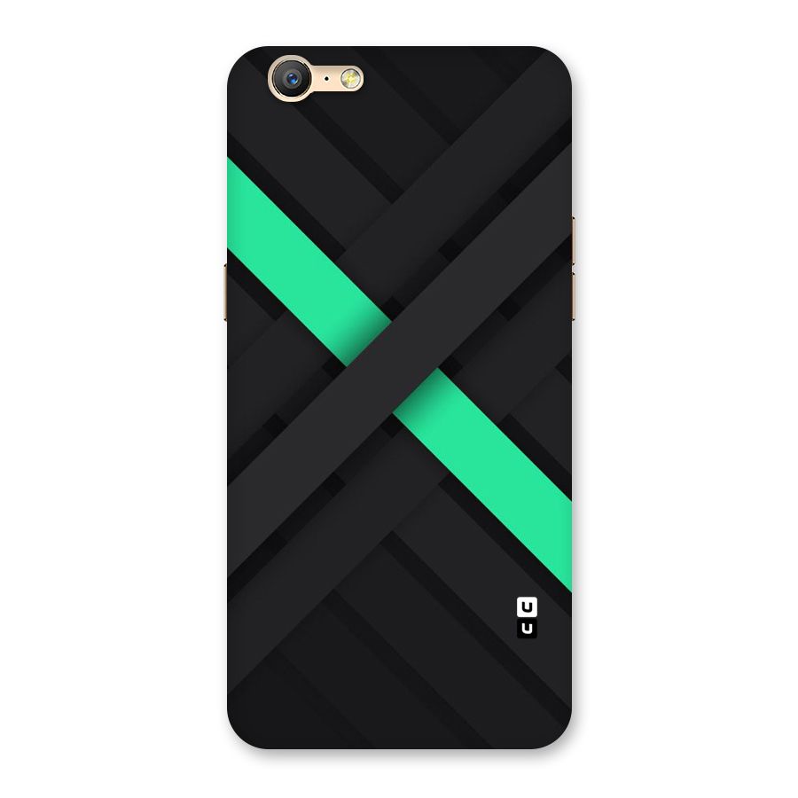 Green Stripe Diagonal Back Case for Oppo A39