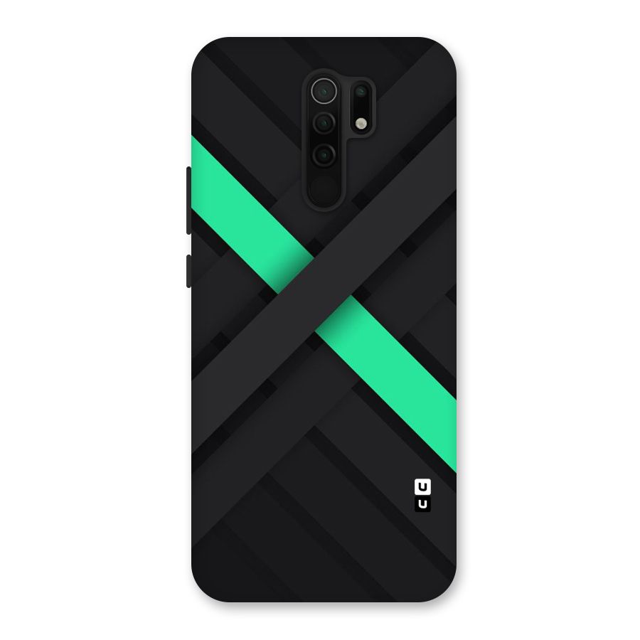 Green Stripe Diagonal Back Case for Poco M2