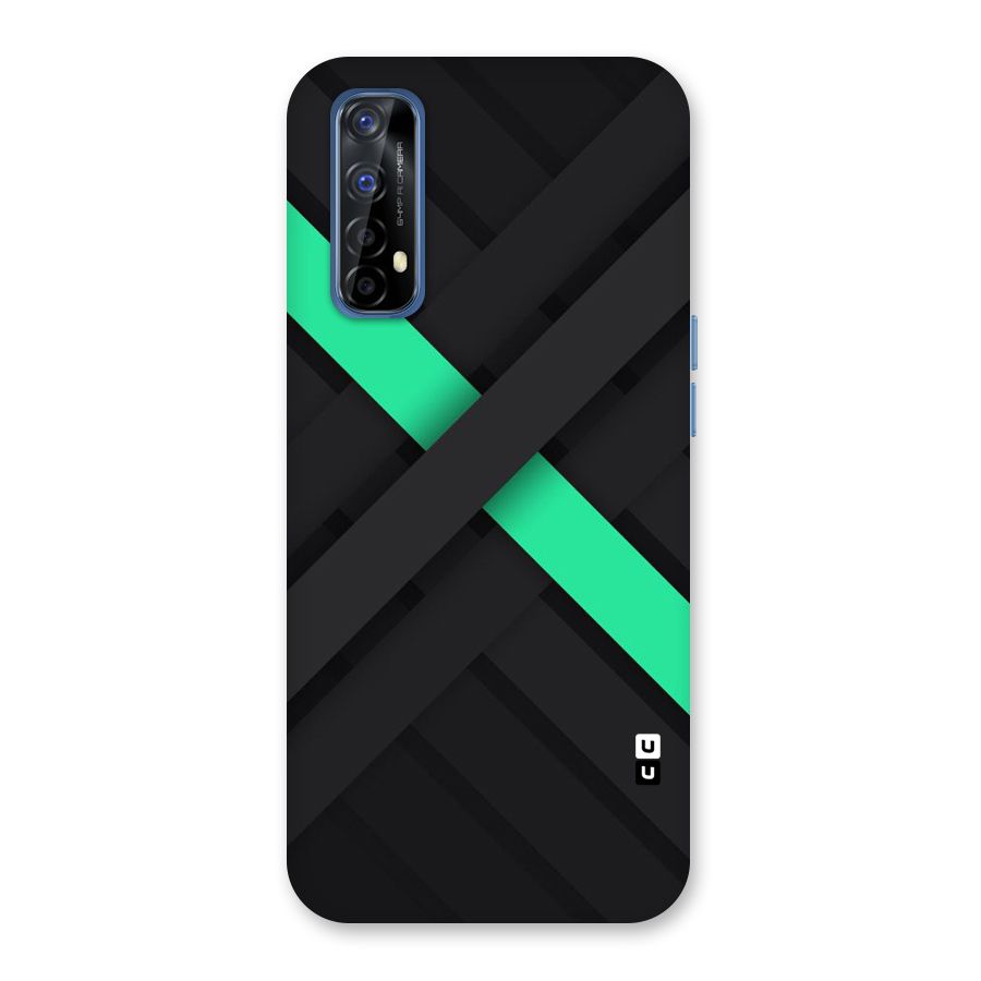 Green Stripe Diagonal Back Case for Realme Narzo 20 Pro