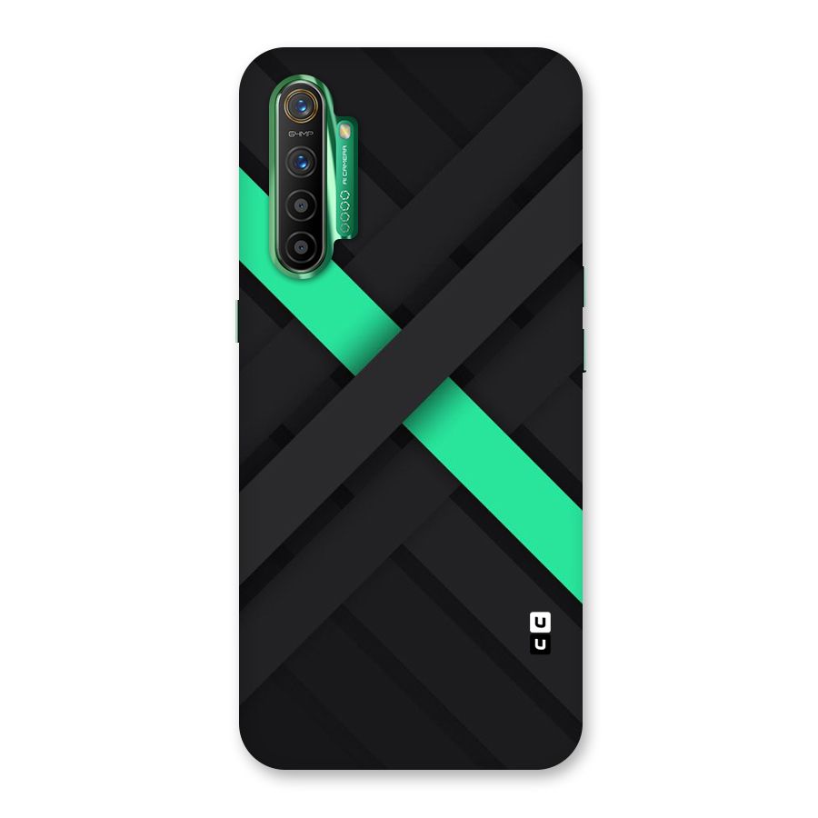 Green Stripe Diagonal Back Case for Realme X2