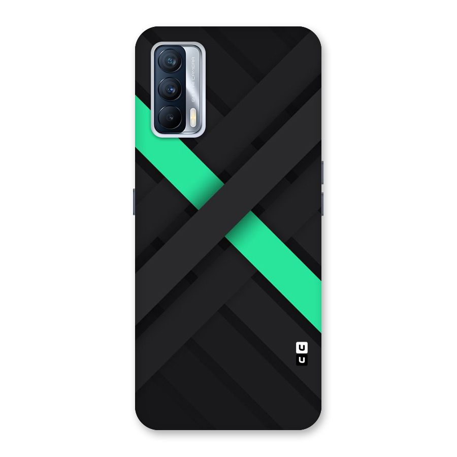 Green Stripe Diagonal Back Case for Realme X7