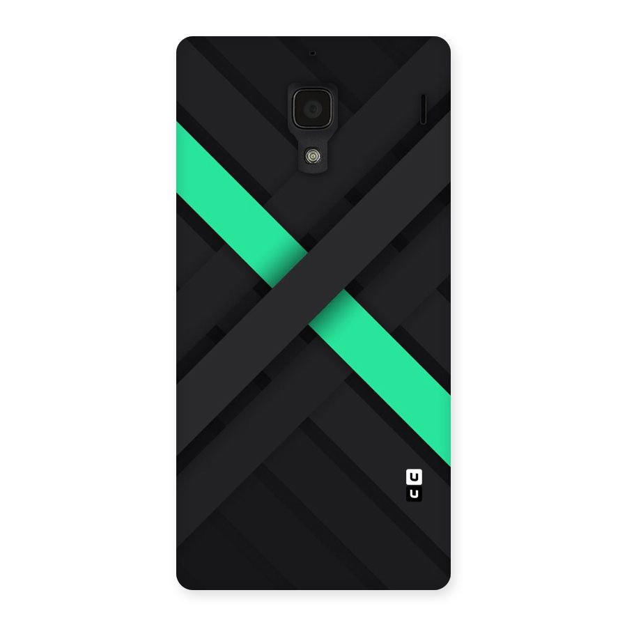 Green Stripe Diagonal Back Case for Redmi 1S
