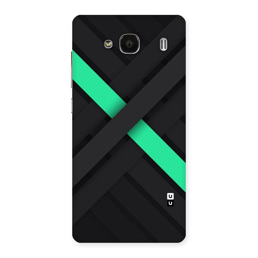 Green Stripe Diagonal Back Case for Redmi 2