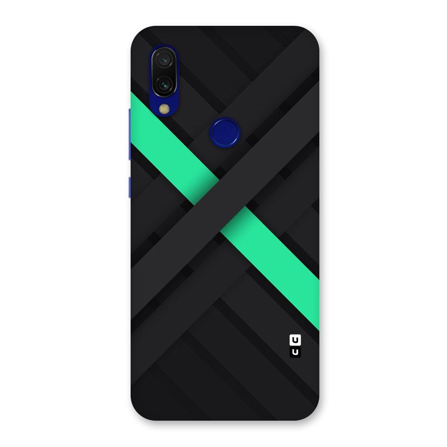 Green Stripe Diagonal Back Case for Redmi 7