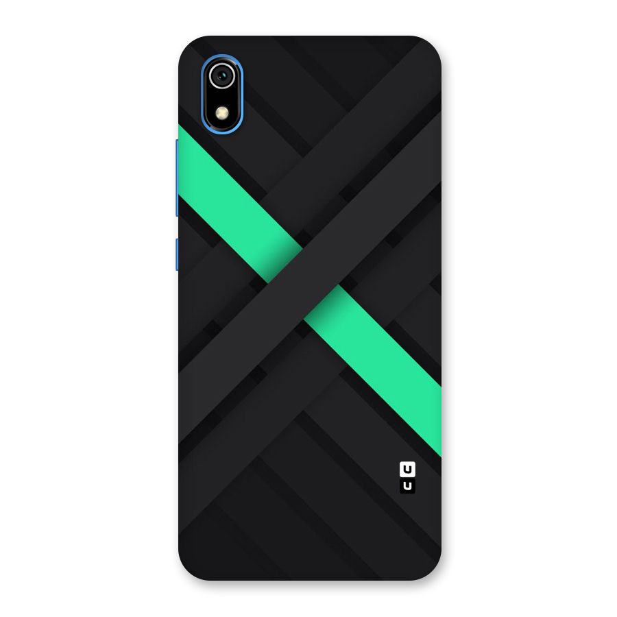 Green Stripe Diagonal Back Case for Redmi 7A