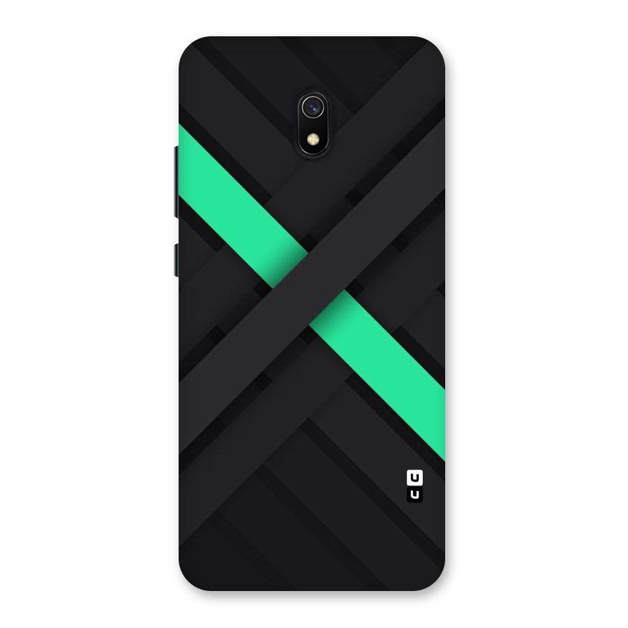 Green Stripe Diagonal Back Case for Redmi 8A