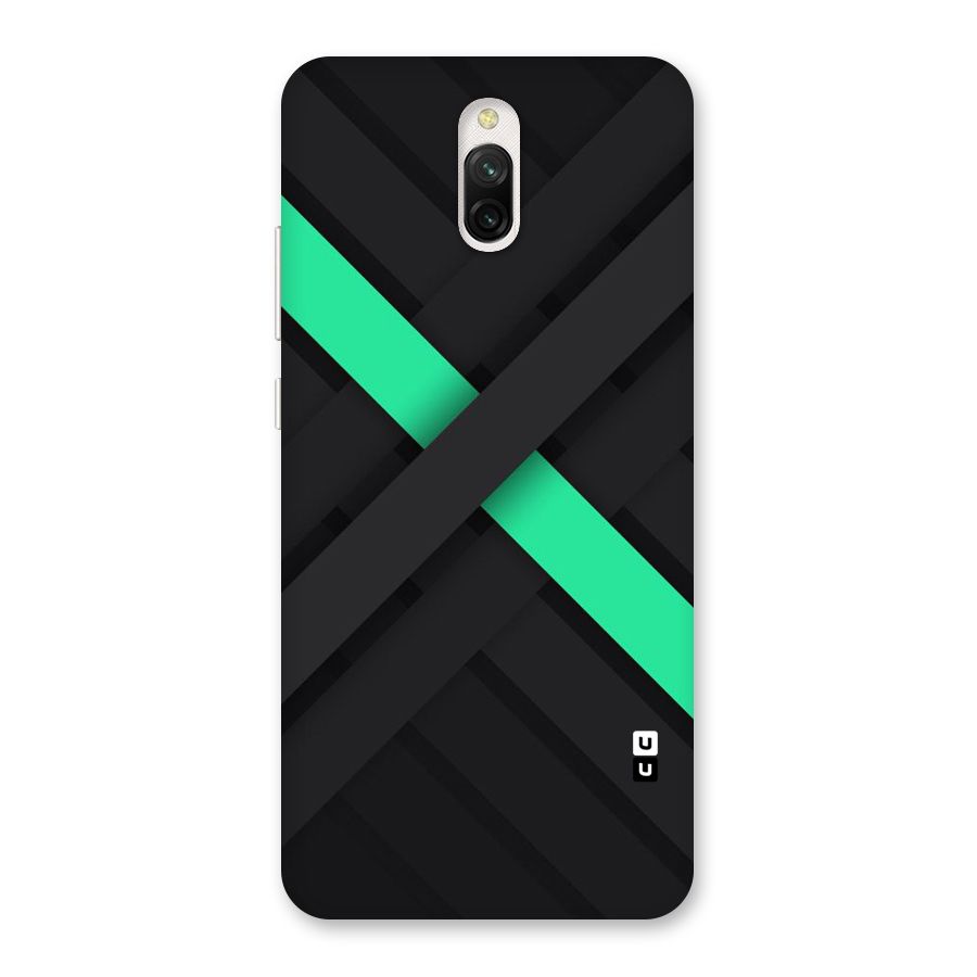 Green Stripe Diagonal Back Case for Redmi 8A Dual