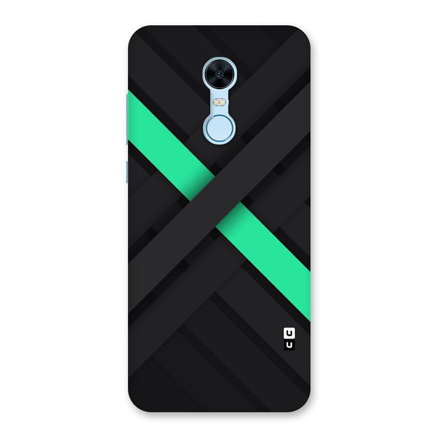 Green Stripe Diagonal Back Case for Redmi Note 5