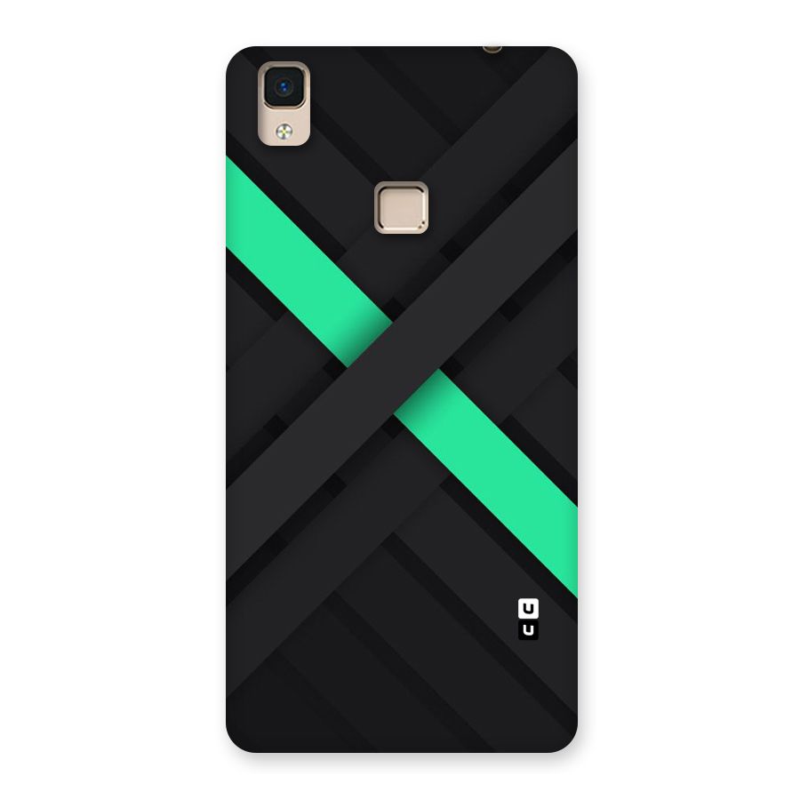 Green Stripe Diagonal Back Case for V3 Max