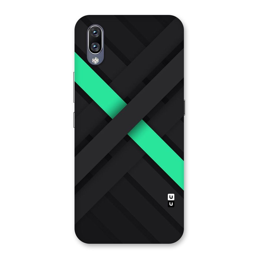 Green Stripe Diagonal Back Case for Vivo NEX
