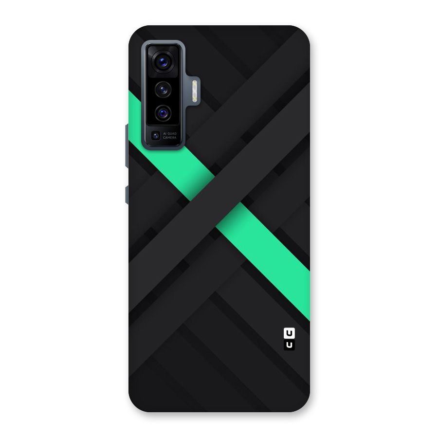 Green Stripe Diagonal Back Case for Vivo X50