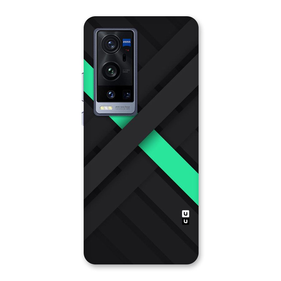 Green Stripe Diagonal Back Case for Vivo X60 Pro Plus