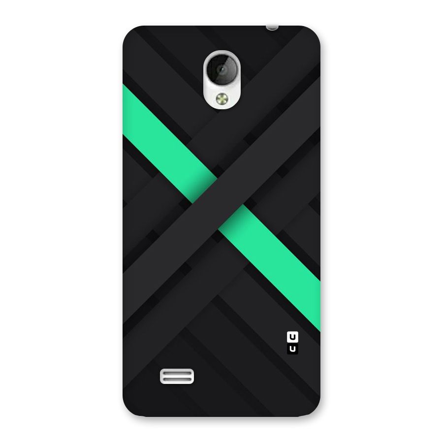 Green Stripe Diagonal Back Case for Vivo Y21