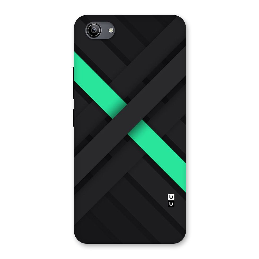 Green Stripe Diagonal Back Case for Vivo Y81i