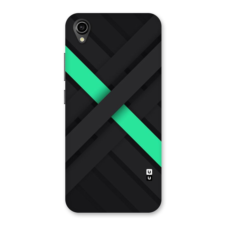 Green Stripe Diagonal Back Case for Vivo Y90