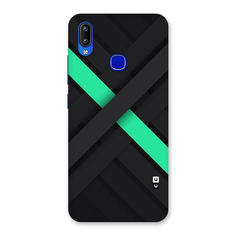 Green Stripe Diagonal Back Case for Vivo Y91