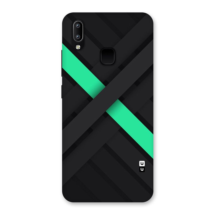 Green Stripe Diagonal Back Case for Vivo Y93