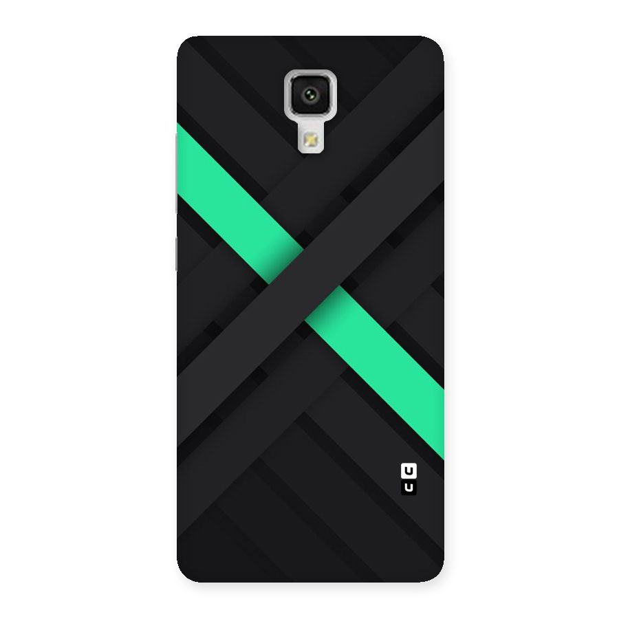 Green Stripe Diagonal Back Case for Xiaomi Mi 4