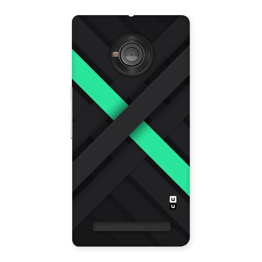 Green Stripe Diagonal Back Case for Yu Yunique