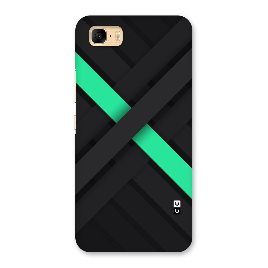 Green Stripe Diagonal Back Case for Zenfone 3s Max